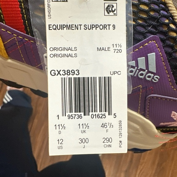 Sean Witherspoon X adidas EQT Support 93 SUPEREARTH SIZE 12 Shoes - Picture 9 of 14